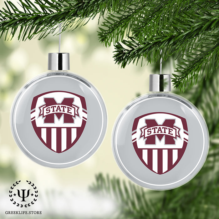 Mississippi State University Christmas Ornament Flat Round