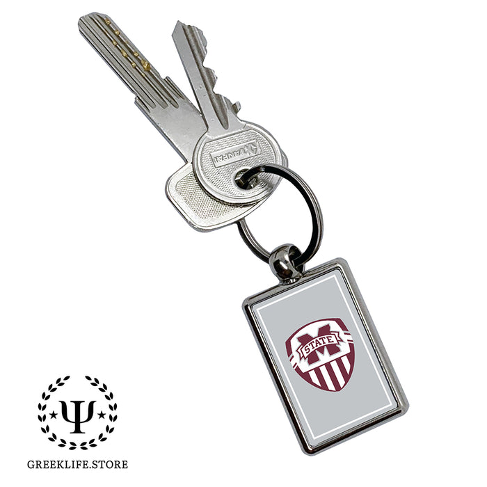 Mississippi State University Keychain Rectangular