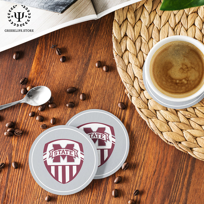 Mississippi State University Beverage Coasters Round (Set of 4)