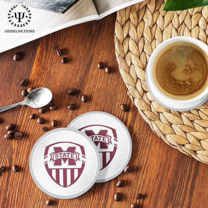 Mississippi State University Beverage Coasters Round (Set of 4)