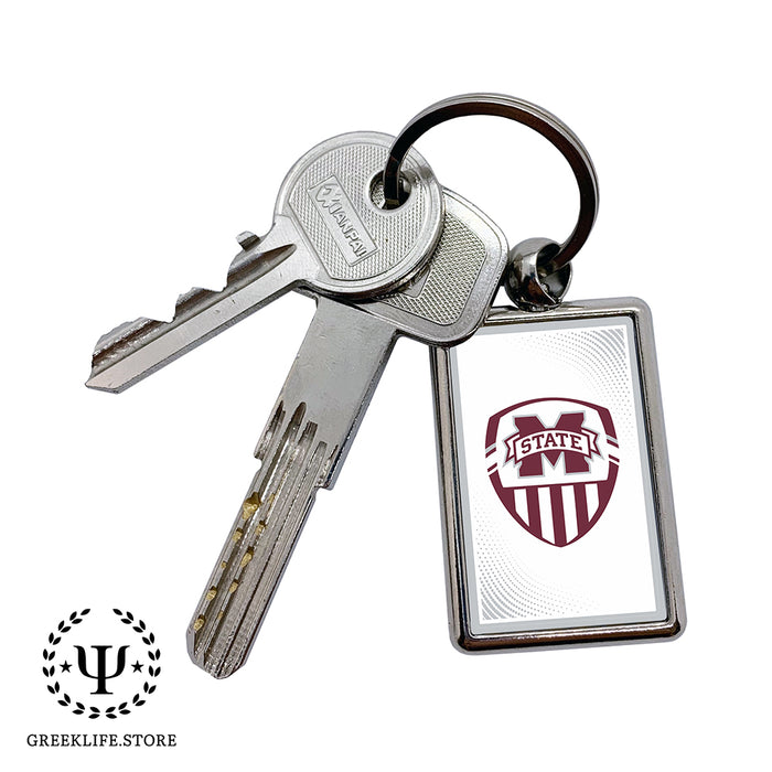 Mississippi State University Keychain Rectangular