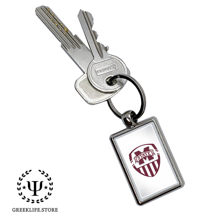 Mississippi State University Keychain Rectangular