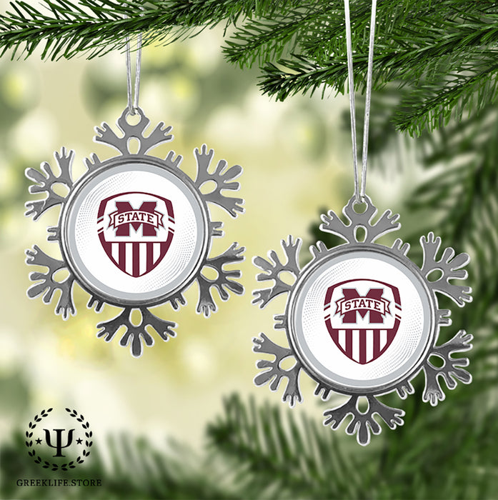 Mississippi State University Christmas Ornament - Snowflake Metal