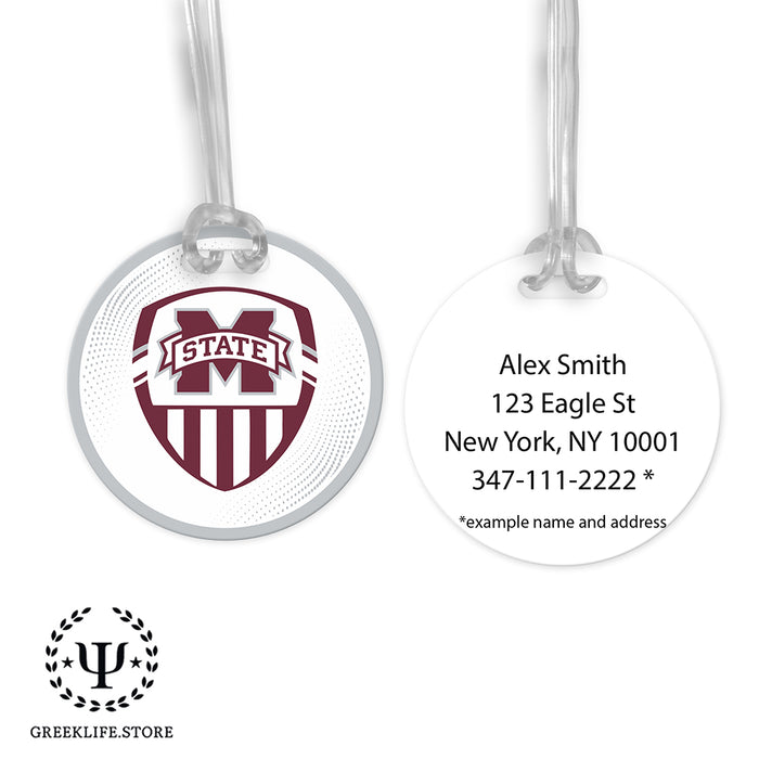 Mississippi State University Luggage Bag Tag (round)
