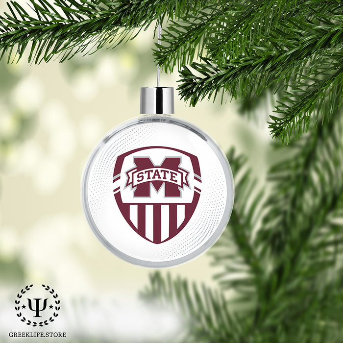 Mississippi State University Christmas Ornament Flat Round