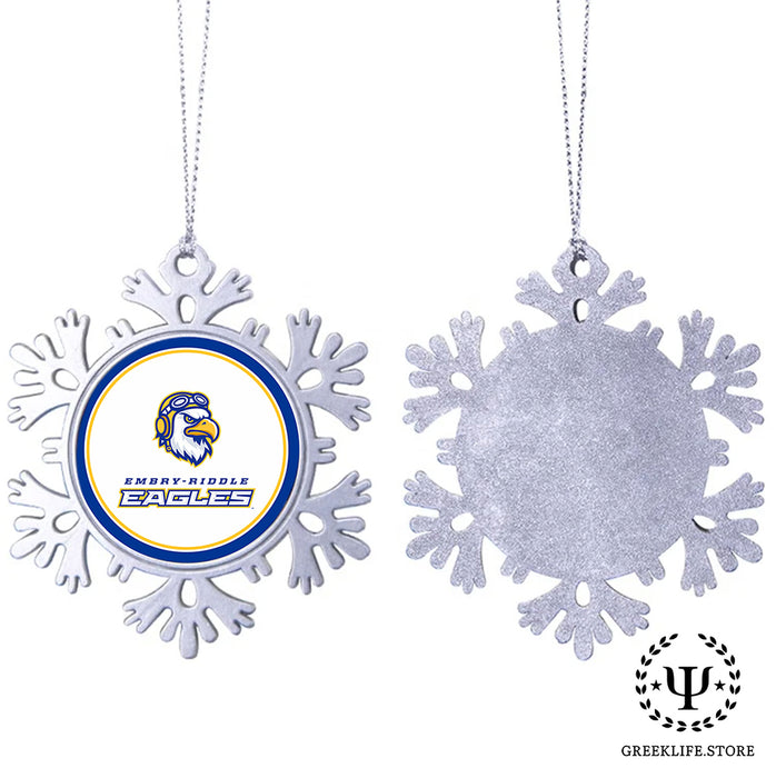 Embry-Riddle Aeronautical University Christmas Ornament - Snowflake Metal