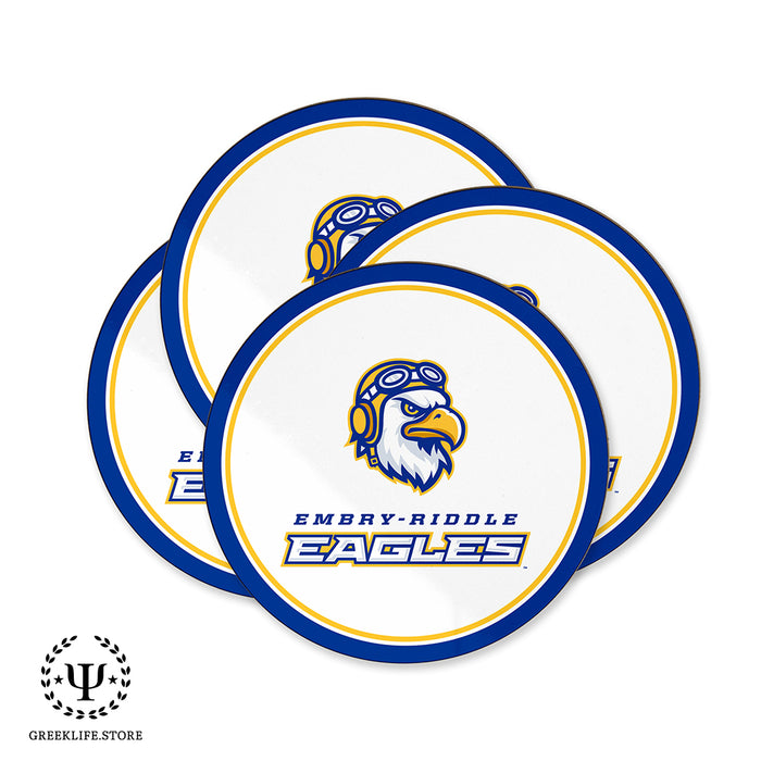 Embry-Riddle Aeronautical University Eagles Sport Beverage Coasters Round (Set of 4)