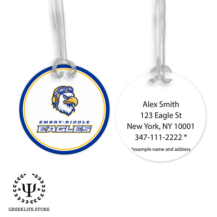 Embry-Riddle Aeronautical University Eagles Sport Luggage Bag Tag (round)