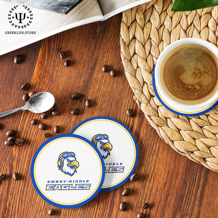 Embry-Riddle Aeronautical University Eagles Sport Beverage Coasters Round (Set of 4)