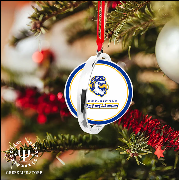 Embry-Riddle Aeronautical University Eagles Sport Christmas Reversible Flat Round Ornament