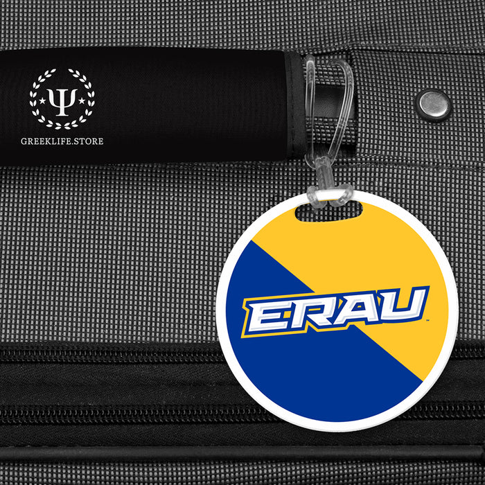 Embry-Riddle Aeronautical University Eagles Sport Luggage Bag Tag (round)