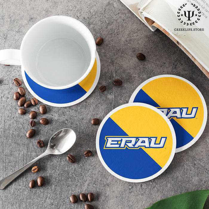Embry-Riddle Aeronautical University Eagles Sport Beverage Coasters Round (Set of 4)