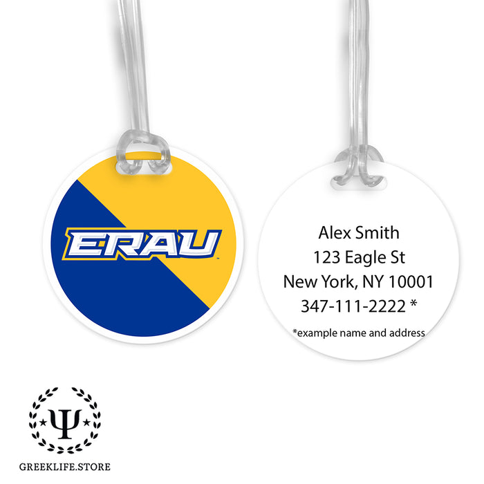 Embry-Riddle Aeronautical University Eagles Sport Luggage Bag Tag (round)