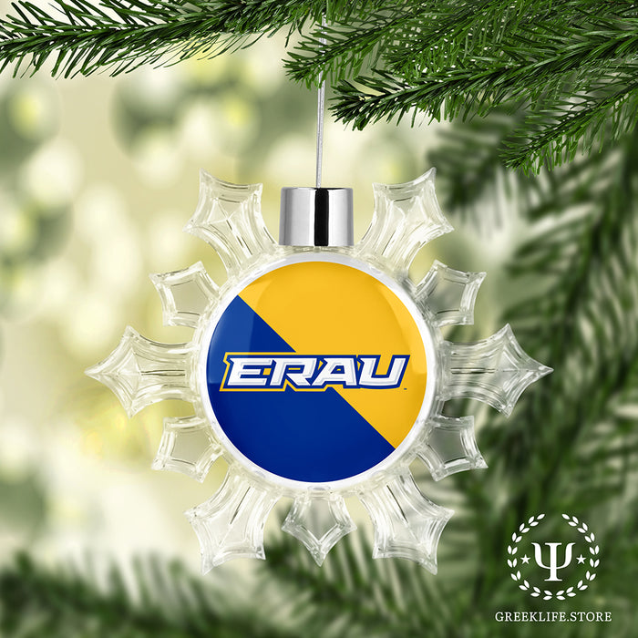 Embry-Riddle Aeronautical University Eagles Sport Christmas Ornament - Snowflake
