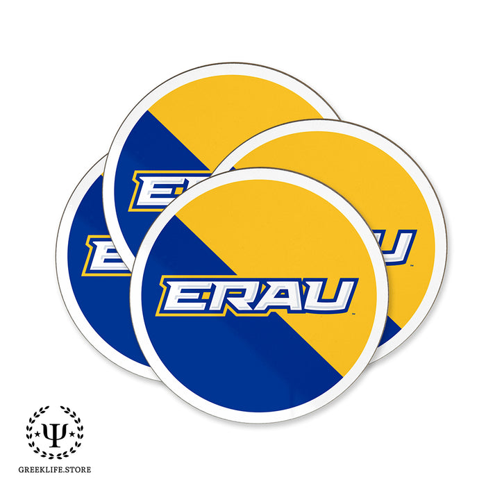 Embry-Riddle Aeronautical University Eagles Sport Beverage Coasters Round (Set of 4)