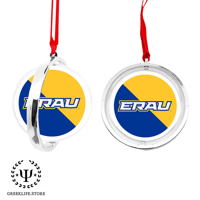 Embry-Riddle Aeronautical University Eagles Sport Christmas Reversible Flat Round Ornament