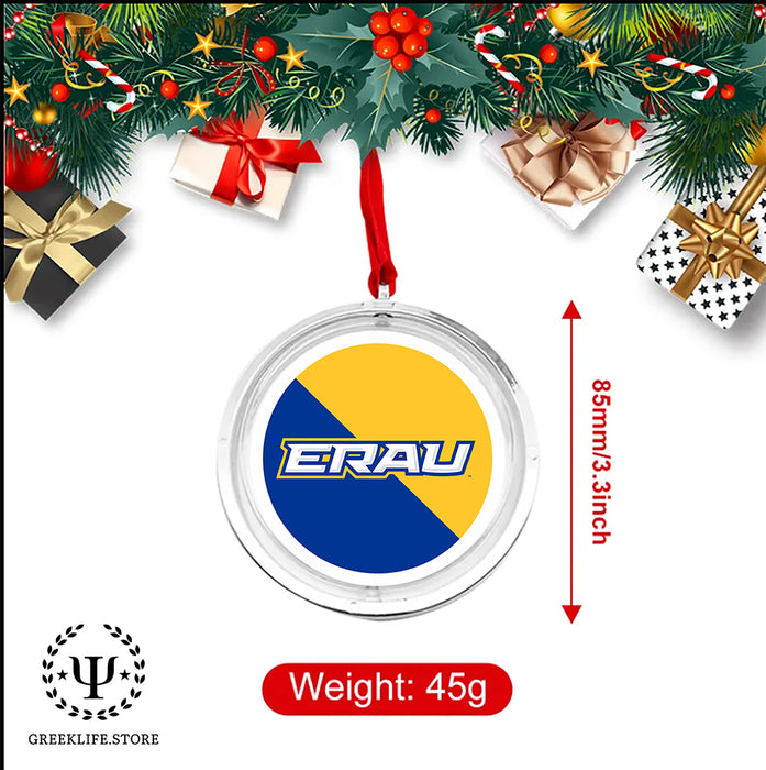 Embry-Riddle Aeronautical University Eagles Sport Christmas Reversible Flat Round Ornament