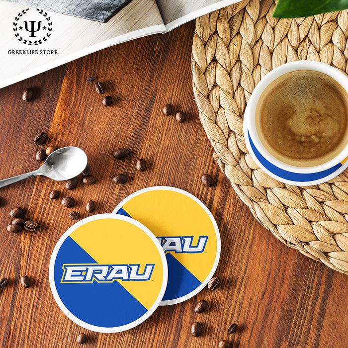 Embry-Riddle Aeronautical University Eagles Sport Beverage Coasters Round (Set of 4)