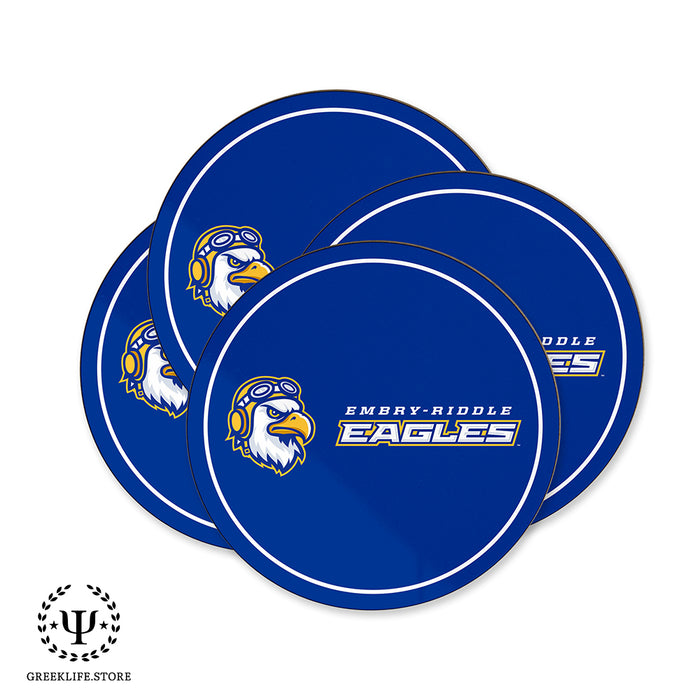 Embry-Riddle Aeronautical University Eagles Sport Beverage Coasters Round (Set of 4)