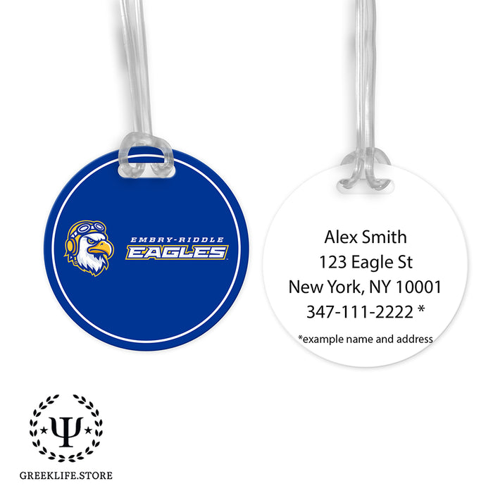 Embry-Riddle Aeronautical University Eagles Sport Luggage Bag Tag (round)