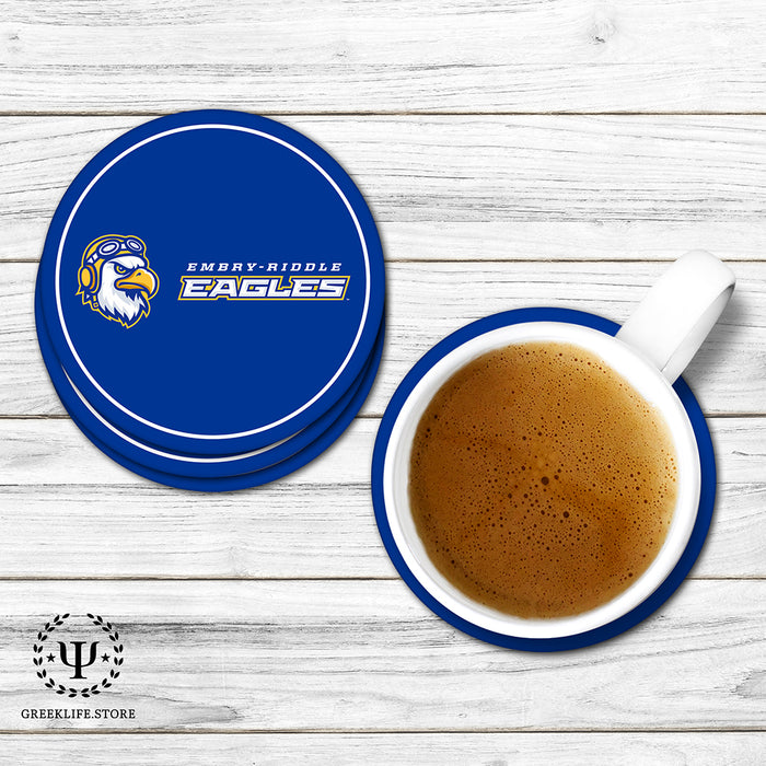 Embry-Riddle Aeronautical University Eagles Sport Beverage Coasters Round (Set of 4)