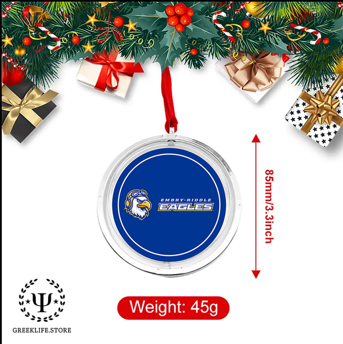 Embry-Riddle Aeronautical University Eagles Sport Christmas Reversible Flat Round Ornament