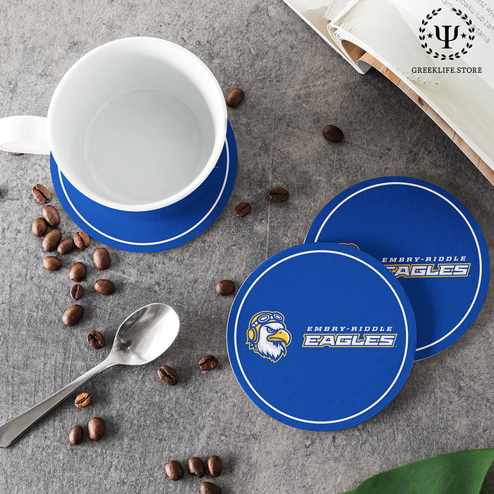 Embry-Riddle Aeronautical University Eagles Sport Beverage Coasters Round (Set of 4)
