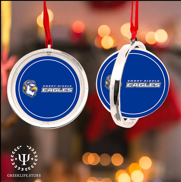 Embry-Riddle Aeronautical University Eagles Sport Christmas Reversible Flat Round Ornament