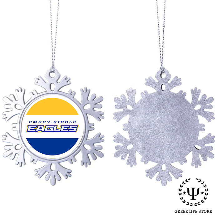 Embry-Riddle Aeronautical University Christmas Ornament - Snowflake Metal