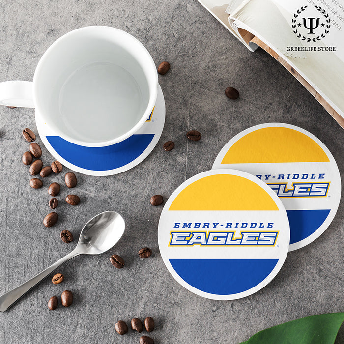 Embry-Riddle Aeronautical University Eagles Sport Beverage Coasters Round (Set of 4)