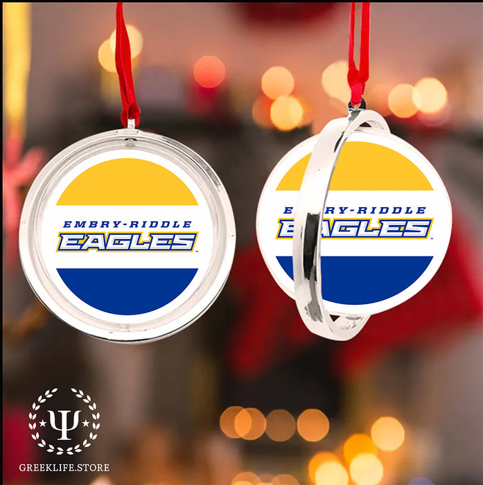 Embry-Riddle Aeronautical University Eagles Sport Christmas Reversible Flat Round Ornament