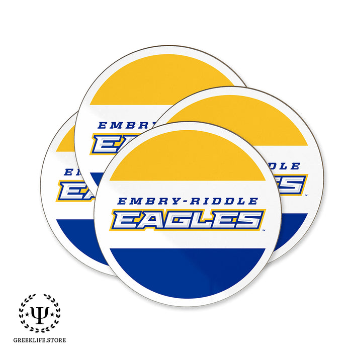 Embry-Riddle Aeronautical University Eagles Sport Beverage Coasters Round (Set of 4)