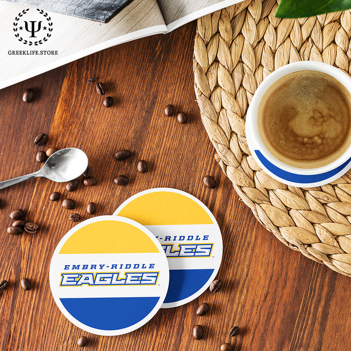 Embry-Riddle Aeronautical University Eagles Sport Beverage Coasters Round (Set of 4)