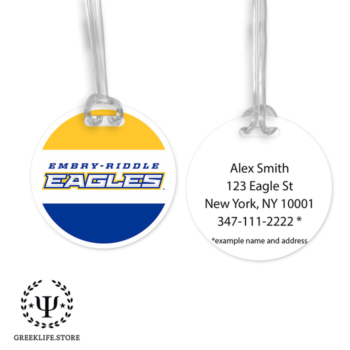 Embry-Riddle Aeronautical University Eagles Sport Luggage Bag Tag (round)