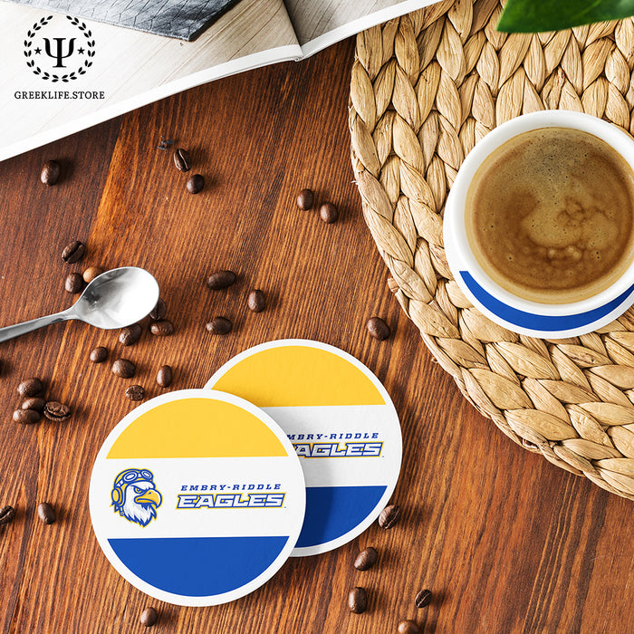 Embry-Riddle Aeronautical University Eagles Sport Beverage Coasters Round (Set of 4)