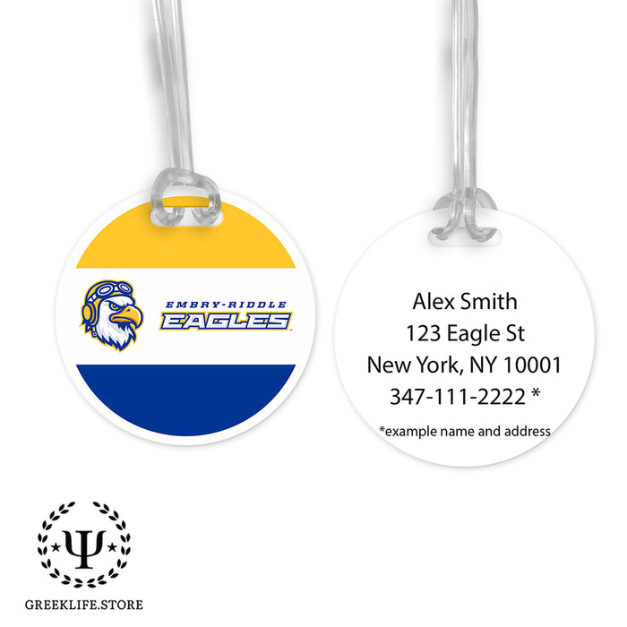 Embry-Riddle Aeronautical University Eagles Sport Luggage Bag Tag (round)