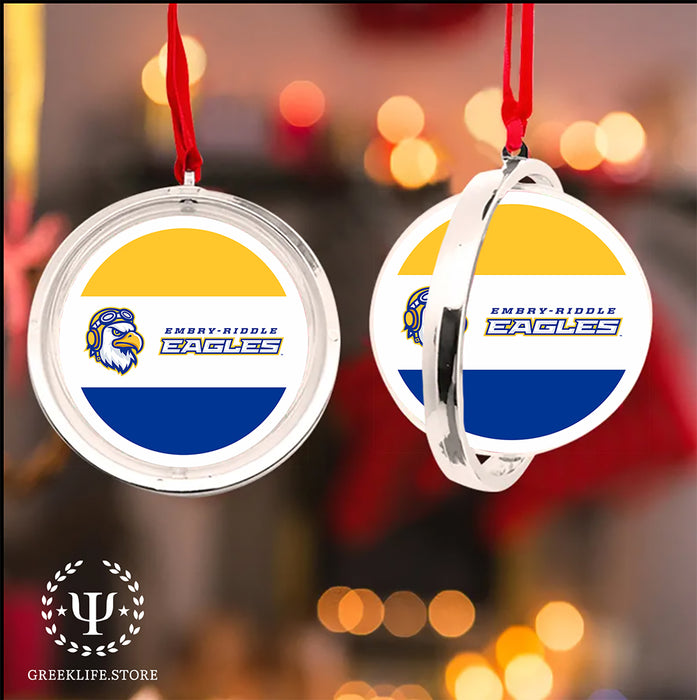 Embry-Riddle Aeronautical University Eagles Sport Christmas Reversible Flat Round Ornament