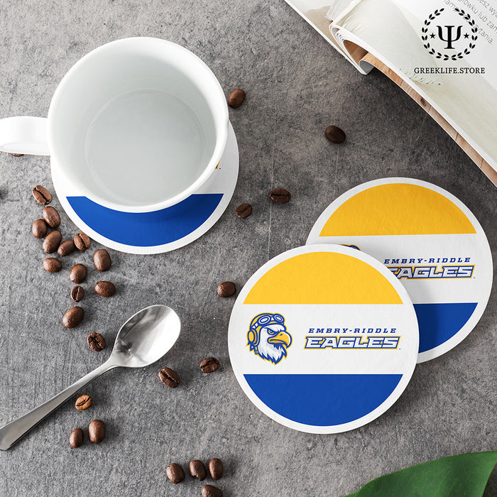 Embry-Riddle Aeronautical University Eagles Sport Beverage Coasters Round (Set of 4)