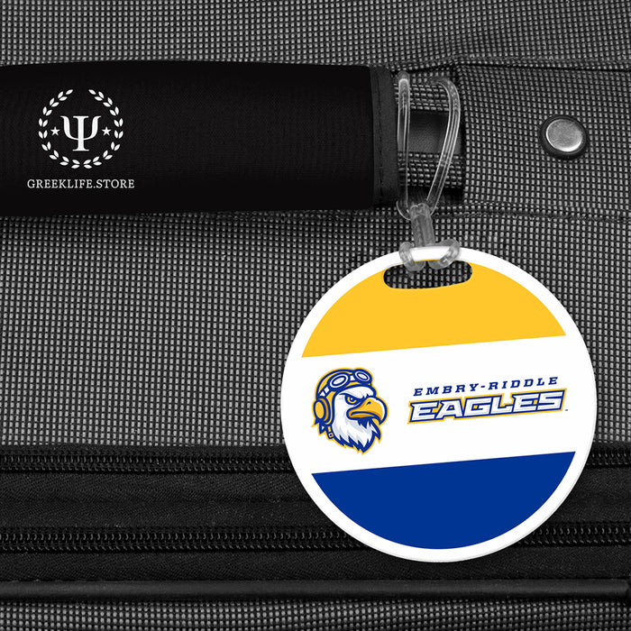 Embry-Riddle Aeronautical University Eagles Sport Luggage Bag Tag (round)