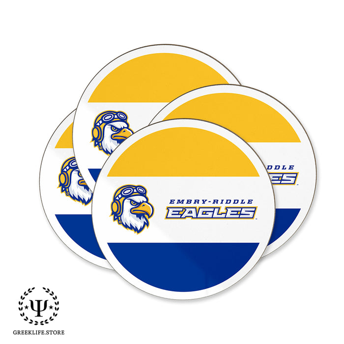 Embry-Riddle Aeronautical University Eagles Sport Beverage Coasters Round (Set of 4)