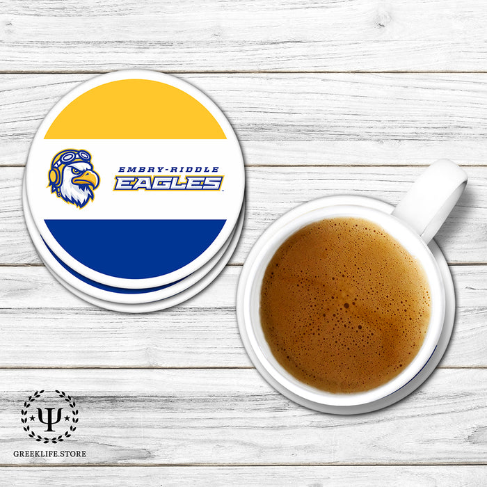 Embry-Riddle Aeronautical University Eagles Sport Beverage Coasters Round (Set of 4)