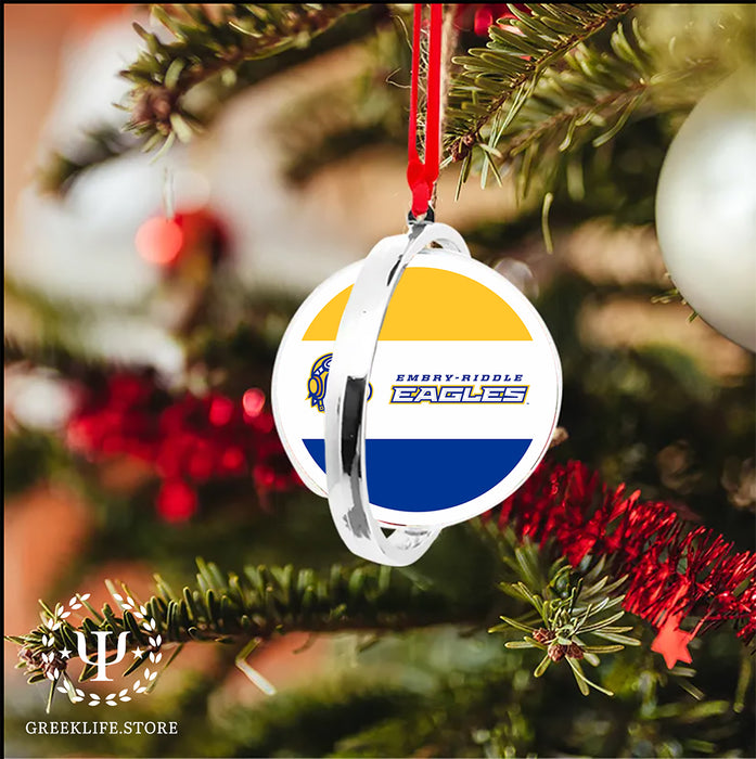 Embry-Riddle Aeronautical University Eagles Sport Christmas Reversible Flat Round Ornament