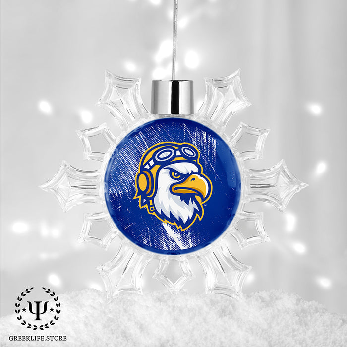 Embry-Riddle Aeronautical University Eagles Sport Christmas Ornament - Snowflake