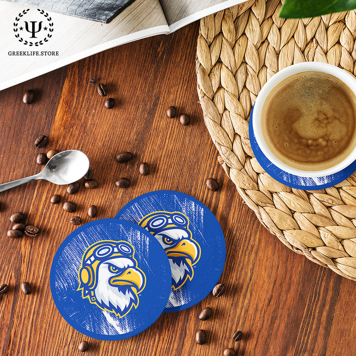 Embry-Riddle Aeronautical University Eagles Sport Beverage Coasters Round (Set of 4)