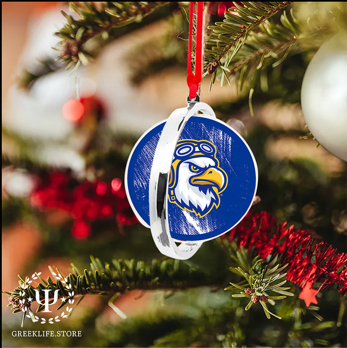 Embry-Riddle Aeronautical University Eagles Sport Christmas Reversible Flat Round Ornament