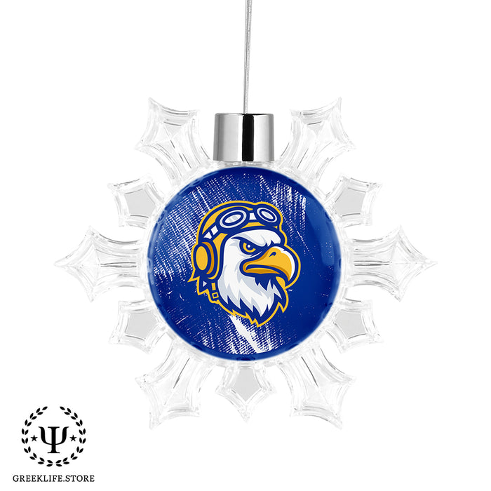 Embry-Riddle Aeronautical University Eagles Sport Christmas Ornament - Snowflake
