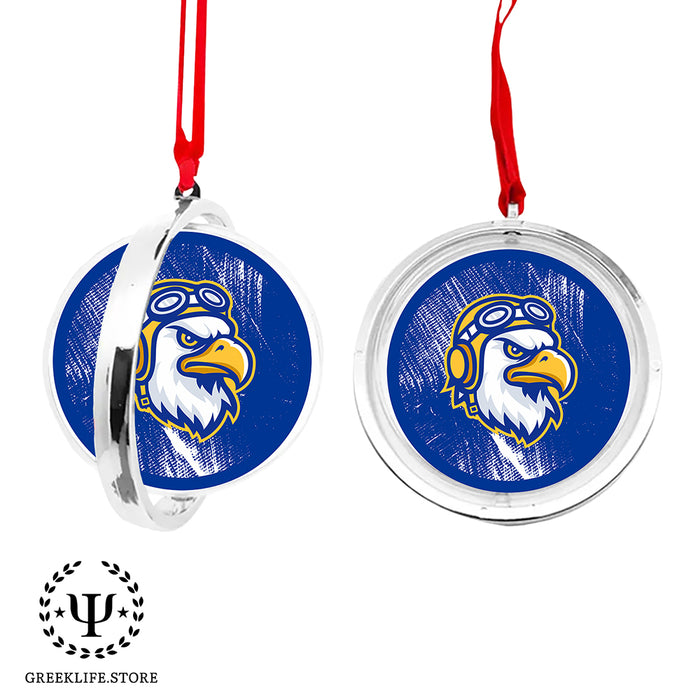 Embry-Riddle Aeronautical University Eagles Sport Christmas Reversible Flat Round Ornament