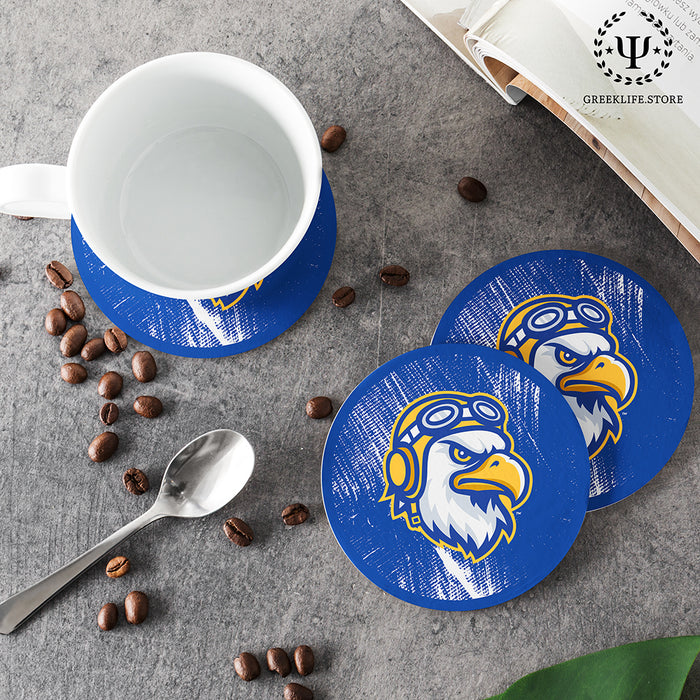 Embry-Riddle Aeronautical University Eagles Sport Beverage Coasters Round (Set of 4)
