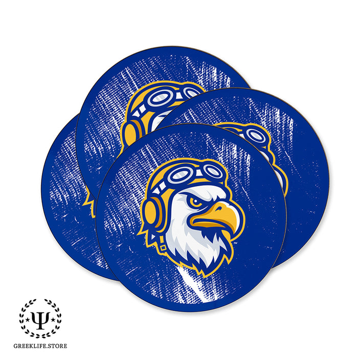 Embry-Riddle Aeronautical University Eagles Sport Beverage Coasters Round (Set of 4)
