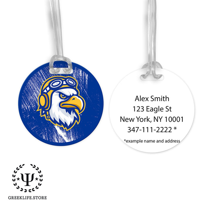Embry-Riddle Aeronautical University Eagles Sport Luggage Bag Tag (round)